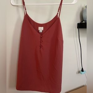 A New Day Cami Strapped Tank Top - Pink Small